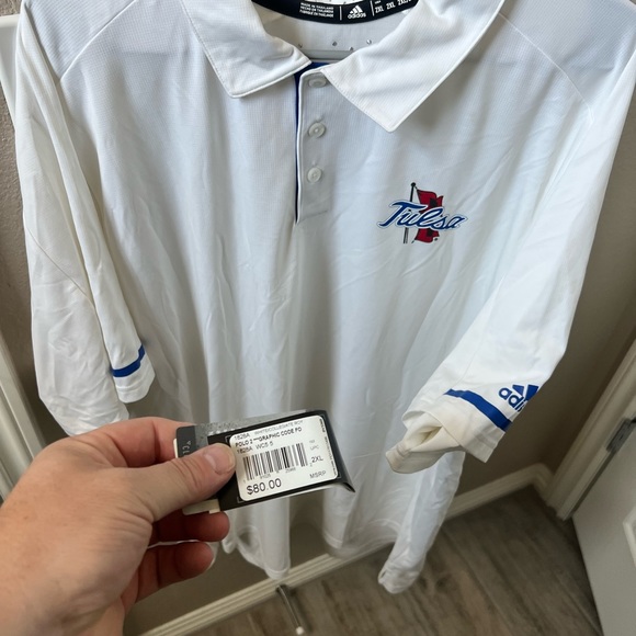 Bundle of 8, new or lightly used authentic University of Tulsa Adidas Apparels. - Picture 2 of 8